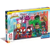 Spidey and his Amazing Friends - Kinderpuzzel - 24 Maxi Stukjes - Spidey en Zijn Geweldige Vrienden - Vanaf 3 Jaar