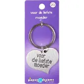 Paper Dreams Sleutelhanger metal moeder (rvs)