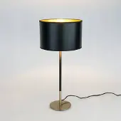 Holländer Tafellamp ENZIO, zwart, Woon-/ Eetkamer, metaal, Modern, Tafellamp