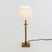 Holländer Tafellamp PALMARIA, messing / goud, Woon-/ Eetkamer, Aluminium, Tafellamp