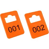 Combicraft Plastic Garderobenummers Tiffany Oranje - 1 t/m 100