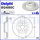 Delphi BG4090C Remschijf