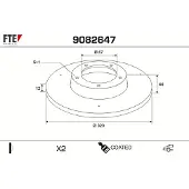 FTE 9082647 Remschijf