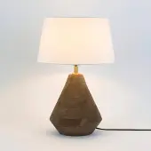 Holländer Tafellamp CAPANNE, hout donker, Woon-/ Eetkamer, Hout, Tafellamp
