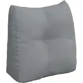vidaXL Rugkussen Lichtgrijs 45 x 24 x 50 cm Stof