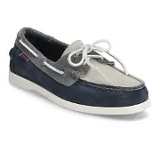Sebago Men Docksides Portland Jib Navy Dark Grey Mid Grey-Schoenmaat 44