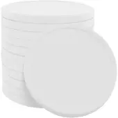 Combicraft blanco recycle munt gemaakt van biologisch afbreekbaar aardappelzetmeel - wit - Ø 29mm - verpakking 1000 stuks