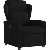 vidaXL Fauteuil verstelbaar stof zwart