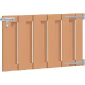 vidaXL Tuinpoort 100 x 60 cm WPC en Aluminium Bruin
