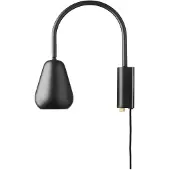 Nuura Aps Wandlampe , Anoli, dimbare, Zwart, Woonkamer, Metaal, Modern