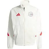 Adidas Trainingsjack 'Ajax Amsterdam Z.N.E. Anthem' rood / offwhite