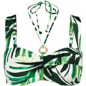 Triumph Bikinitop ' Red Label Summer Palm ' groen / wit