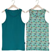 Claesen's Jongens Ondergoed & Nachtkleding Singlet 2-pack - Multi - Maat 104
