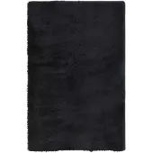 vidaXL Hoogpolig vloerkleed NAVARRA 130x200 cm polyester zwart