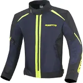 Bogotto Blaze-Air Zwart Blauw Fluo Geel Textiele Motorjas Maat L