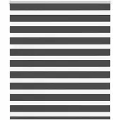 vidaXL Zebra rolgordijn 130x100 cm stofbreedte 125,9 cm zwart