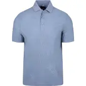 State of Art Polo Piqué Leafs Lichtblauw