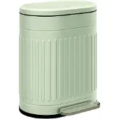 HOMCOM Afvalemmer-Metaal, Kunststof-36,5L x 31,2B x 45H cm-Groen