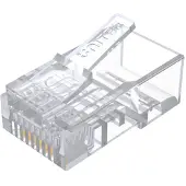 UNITEK modulaire stekker RJ45 Cat.6 100 stuks (Y-OT19TP), Router, Transparant
