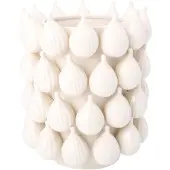 House of Nature Vaas Sabanilla vijg wit 27cm