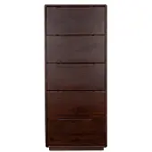Dutchbone Elroy Ladekast Hoog 155 cm Walnootkleur Bruin