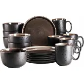 MÄSER Ontbijtservies 18-delig NIARA Grijs - Compleet Serviesgoed Set voor 6 Personen - Keramisch Servies met Borden, Kommen en Mokken - Geschikt voor Dagelijks Gebruik