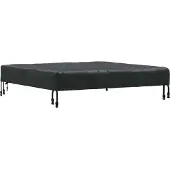 vidaXL Tafel Dekking 92 x 92 x 15 cm Vierkant Waterdicht Zwart