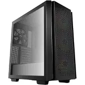 DeepCool CG560 Mid-Tower ATX PC Case, 3x Pre-Installed 120mm ARGB Fans, 1x Pre-Installed 140mm Fan, Airflow Front Panel, Tempered Glass Side Panel, 5V ARGB Motherboard Control, 2xUSB:3.0/1xAudio