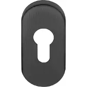 Formani Basics LBY32 cilinderplaatje ovaal - PVD gunmetal
