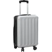vidaXL Koffer met slot, zilver, 34 x 23 x 55,5 cm, ABS kunststof