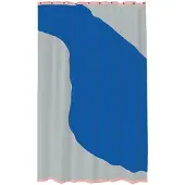 Mette Ditmer Nova Arte douchegordijn 150x200 cm Light grey-cobalt