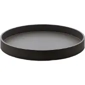 Mojoo Matt gelakt decoratief dienblad Ø30x4 cm Black