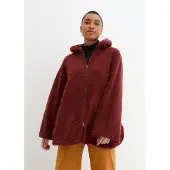Bonprix Teddy fleece vest in A-lijn met zijsplitten maat 40/42 (M)