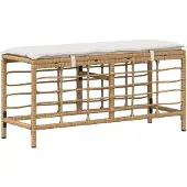 vidaXL Tuinset, 3 stuks, natuurlijke kleur en wit