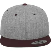 Flexfit Pet grijs gemêleerd / bourgogne