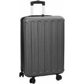 vidaXL Koffer met slot, donkergrijs, 43 x 27 x 66 cm, ABS-kunststof