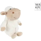 Merkloos Take Me Home Schaap Pluche Zittend 22cm Wit wit Pluche Knuffel