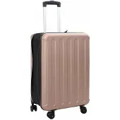 vidaXL Koffer met slot, roze goud, 43 x 27 x 66 cm, ABS kunststof
