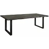Tower Living Ultimo Live-edge dining table 160x90 - top 5 (Zwart, 160x90x78cm)