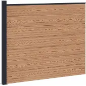 vidaXL Hekpaneel WPC en Aluminium Bruin