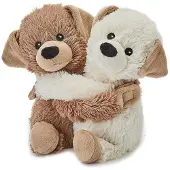 Greenlife value gmbh Magnetronknuffel Puppies Bruin bruin Pluche Kersenpitkussen