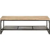 vidaXL Salontafel 110x60x35 cm massief mangohout