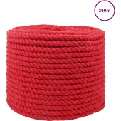 vidaXL Touw Rood 1,4 x 1,4 x 25000 cm Katoen