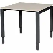 Schaffenburg Verstelbaar Bureau - Domino 80x80 robson - zwart frame