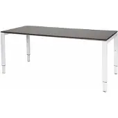 Schaffenburg Verstelbaar Bureau - Domino 180x80 logan - wit frame