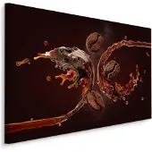 Karo-art Schilderij - Geroosterde Arabica Bonen, Premium Print