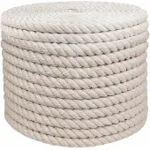 vidaXL Jute Touw 16 mm Wit 100% Tossa jute