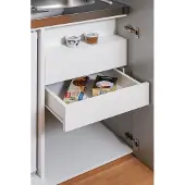 Respekta Goedkope keuken 104 cm - mini keuken met apparatuur Peter - Wit/Wit - elektrische kookplaat - koelkast - kleine keuken - compacte keuken - keukenblok met apparatuur