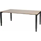 Schaffenburg Vergadertafel Domino - 180x100 Havana Kersen - zwart frame