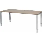 Schaffenburg Verstelbaar Bureau - Domino 180x90 Havana Kersen - alu frame
